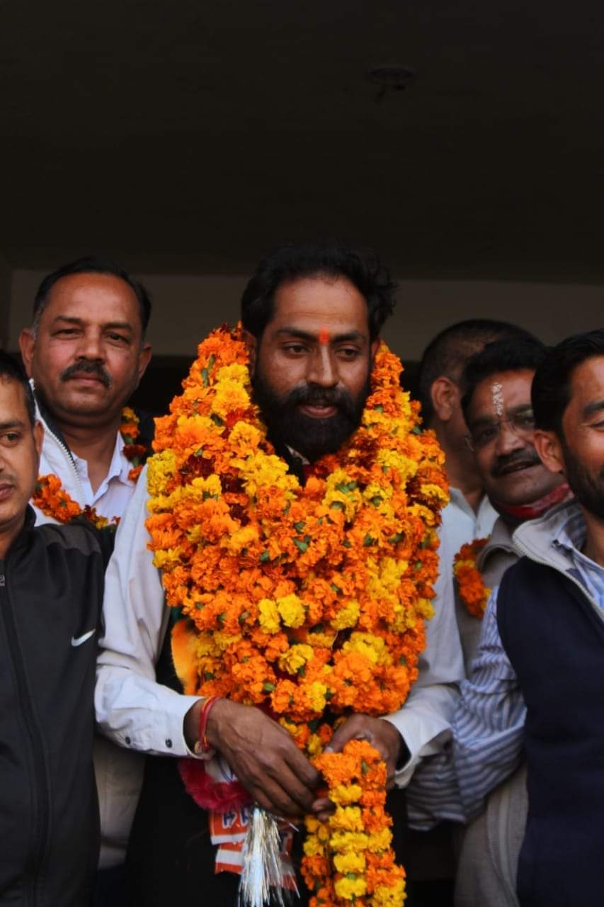 रूपेंद्र सिंह नेगी के प्रदेश युवा महासचिव बनने पर किया गया भव्य स्वागत